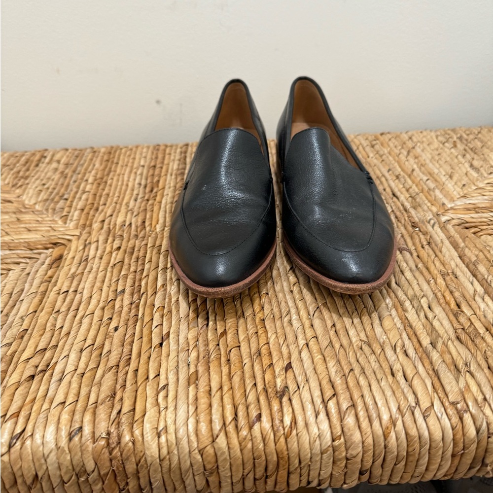 Madewell Frances black leather loafers